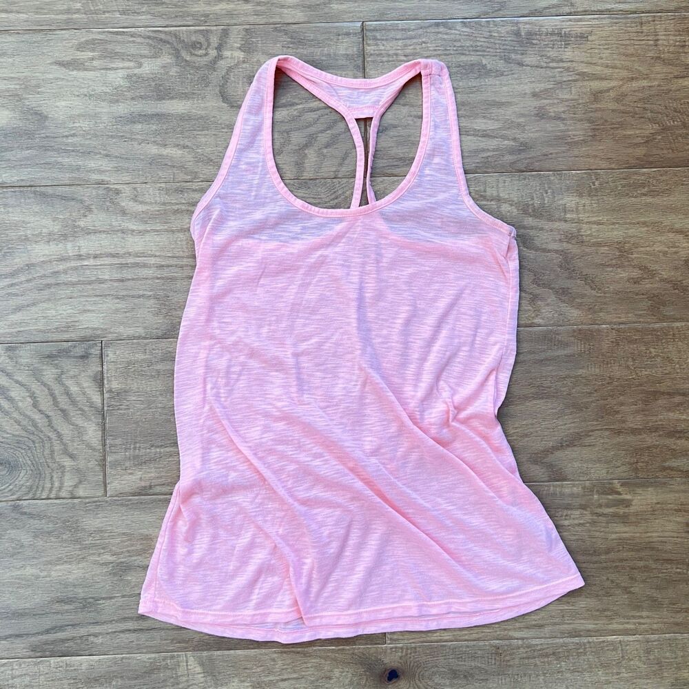 Lilly Pulitzer Luxletic Corinna Racerback Tank Top Size XXS Sheer Pink